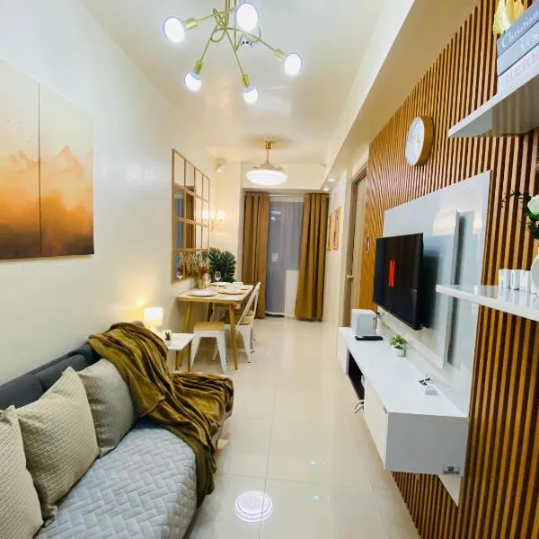 Condotel PoolView Balcony at S Residences Mall Of Asia near NAIA Wifi,Netflix,Pool，位于马尼拉的酒店