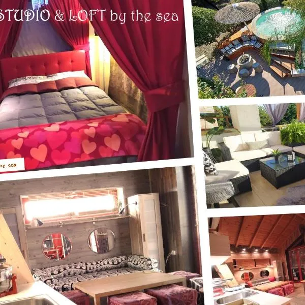 MODERN Studio & Loft by the sea & Jacuzzi，位于Pálioura的酒店