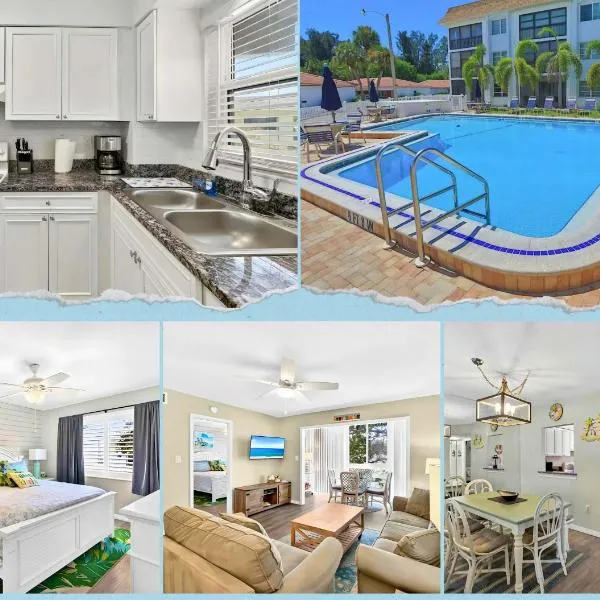 Updated Condo with Pool, Walk to Crescent Beach & Restaurants!，位于萨拉索塔的酒店