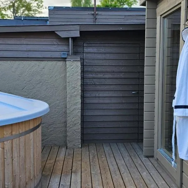 Real holiday feeling next to beach and restaurant，位于Beddinge Strand的酒店