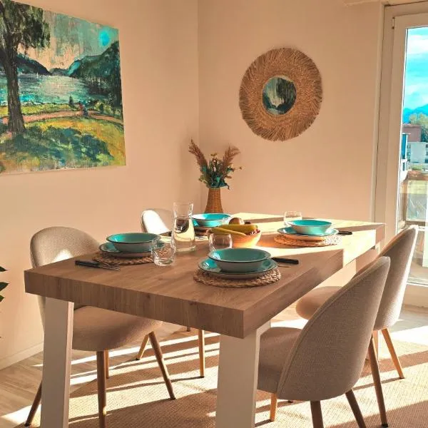 Oasis Apartment with Free parking，位于卢加诺的酒店