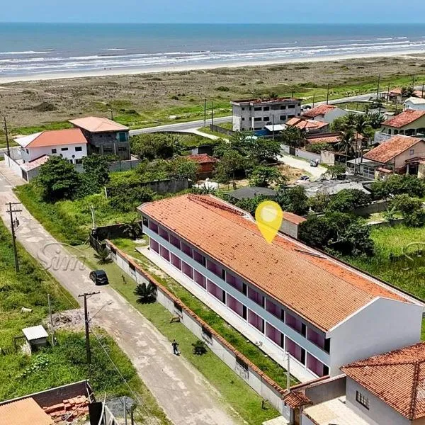 Apartamento Ilha Comprida à beira-mar térreo，位于伊利亚孔普里达的酒店