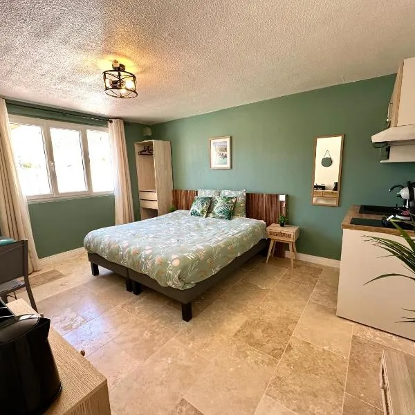 Les Appartements du Mas - Studio Amazonite，位于圣洛朗代古兹的酒店