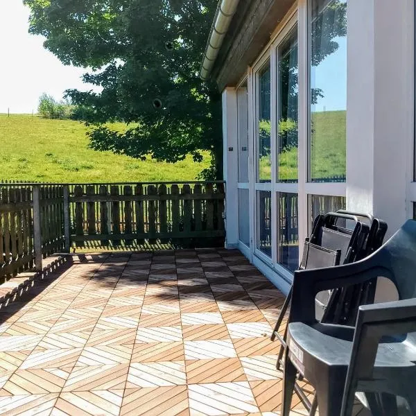 Nähe Plohn Park - FEWO mit Spielzimmer und Balkon sowie Doppelzimmer mit eigenem Bad，位于奥尔巴赫的酒店