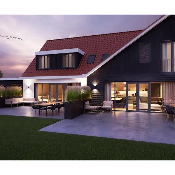 Modern villa in De Cocksdorp near the beach，位于德科克斯多普的酒店