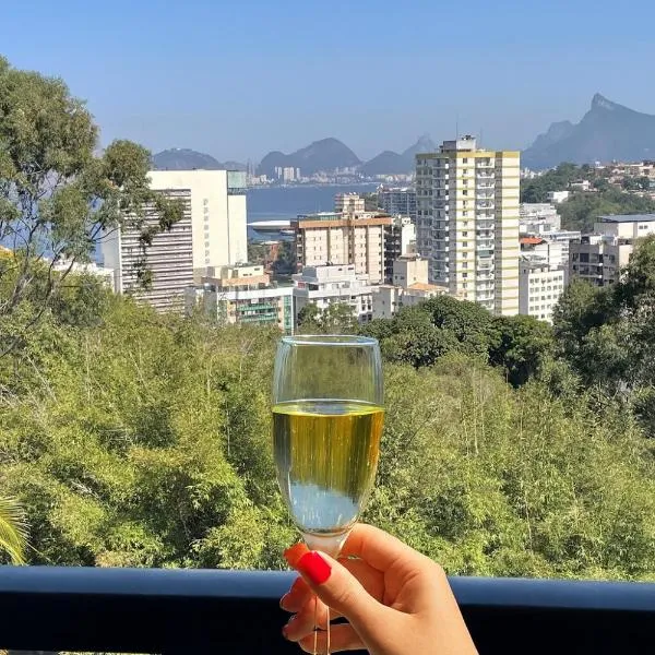 Varanda com Vista Mar - Cristo, Bondinho e Museu!，位于尼泰罗伊的酒店