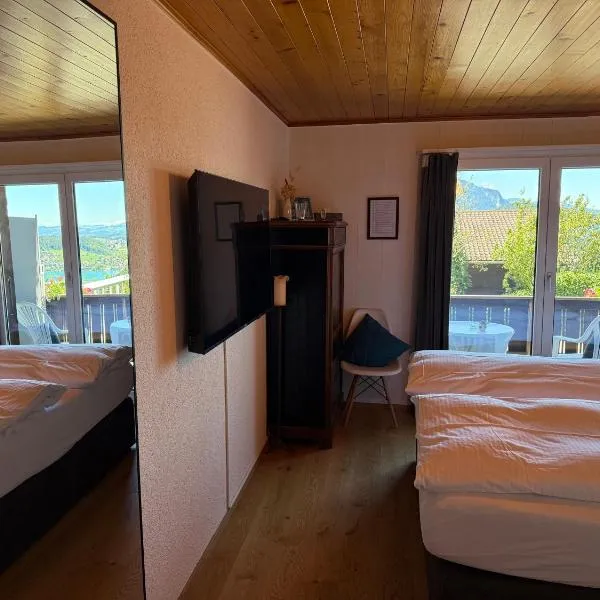 Eva's Seeblick，位于Krattigen的酒店