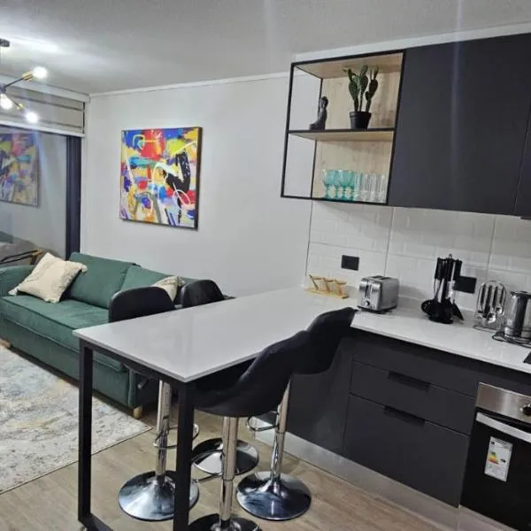 Apartamento moderno con estacionamiento，位于特木科的酒店