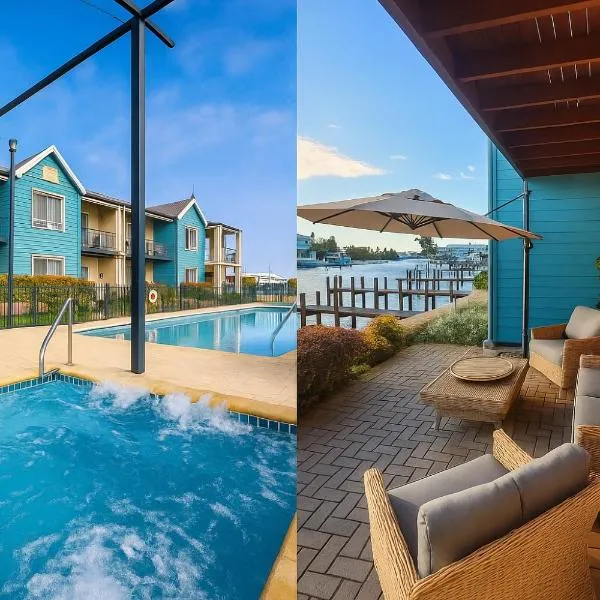 Apollo Stayz Luxury Waterfront Home 57 - Pool - Spa - Jetty，位于曼哲拉的酒店
