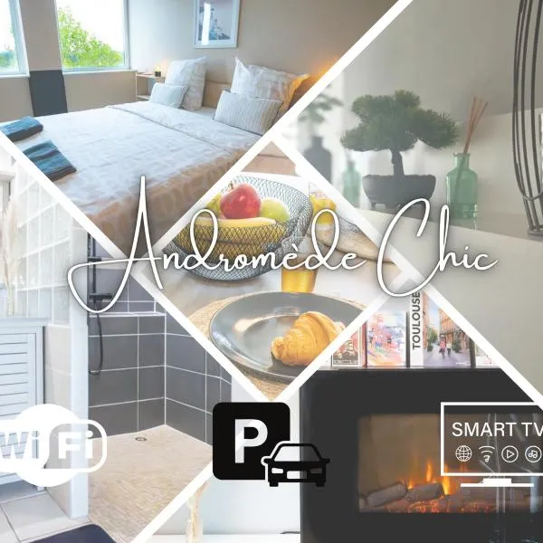 Andromède Chic T2 - Parking sous-terrain- Proche MEET Airbus et aéroport -Tram，位于布拉尼亚克的酒店