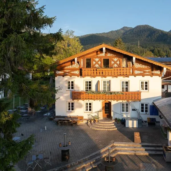 Wallerei Walchensee，位于瓦尔兴湖的酒店