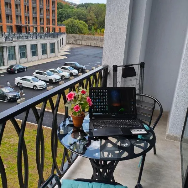 "Alvina" White apartment hotel，位于萨克德佐尔镇的酒店