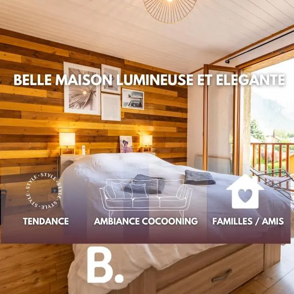 La maison d'Albane Briançon Serre Chevalier Vallée 5 personnes，位于布里昂松的酒店