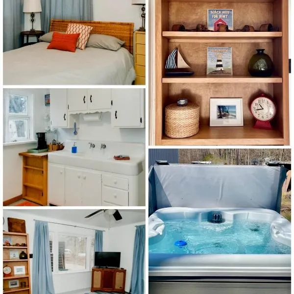 Cottage Apartment by Lake MI w private Hot Tub!，位于Hazelhurst的酒店