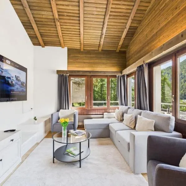 Family & friends cabin in Saas-Fee，位于萨斯费的酒店