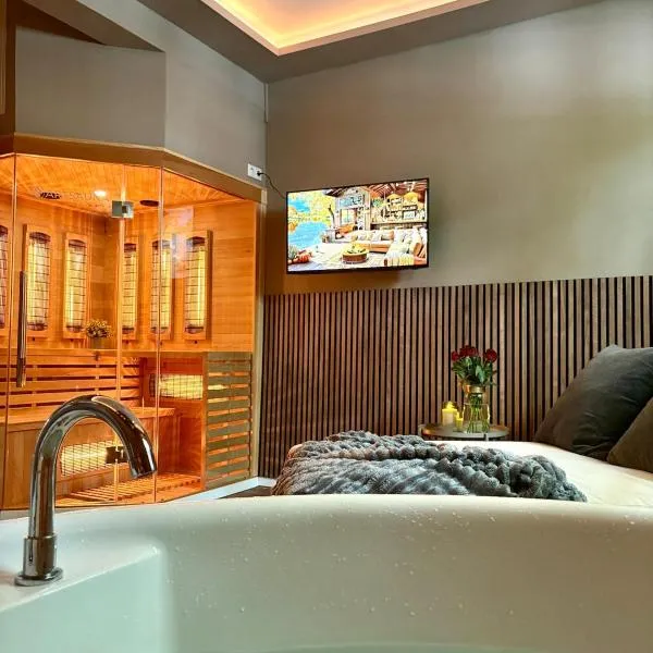 My happy place - Apartment mit Sauna & Whirlpool，位于埃森的酒店