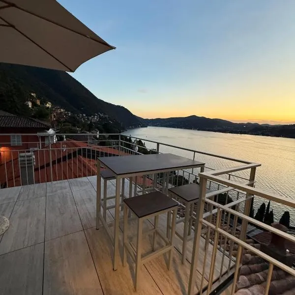 DN ART ROYALE - APT D first floor with lake view terrace and hot tub - APT N ground floor with internal whirpool，位于布里维奥的酒店