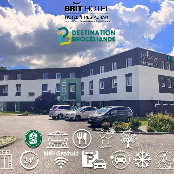 Brit Hotel Saint-Méen-le-Grand en Brocéliande，位于圣欧内小教堂的酒店