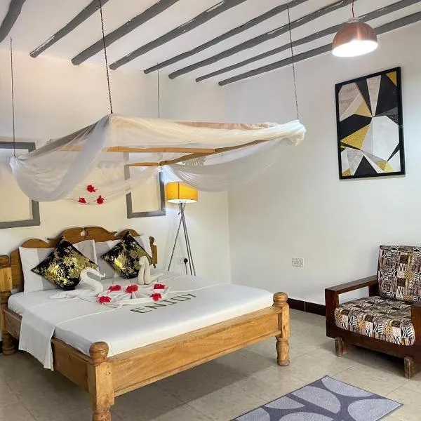 Zanzllywood Uroa Beach Apartments，位于Dikoni的酒店