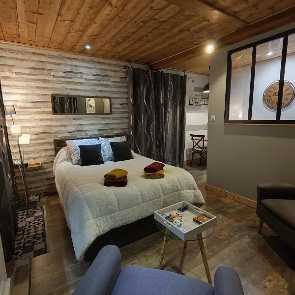 Studio de L'Auberge du château，位于Génos的酒店