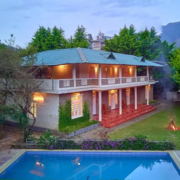 Ministers Mansion Pool Resort Kanthalloor by VOYE HOMES ! Infinity Pool & Scenic Views，位于Kanthalloor的酒店