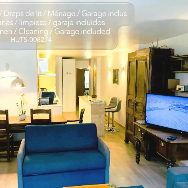 Superb flat in the centre of capital, ski, Caldea，位于安道尔城的酒店