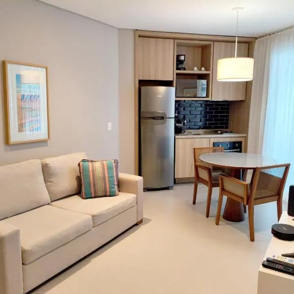 Unique Residence com vista mar e garagem，位于桑托斯的酒店