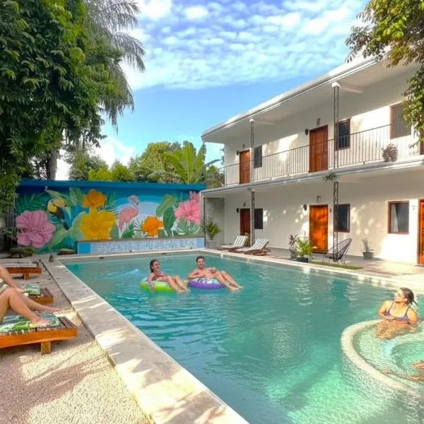 Casa Mexico Lindo - Boutique Hostel，位于巴卡拉尔的酒店