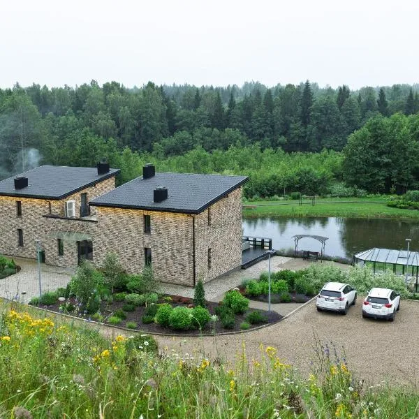 Sabos Rezidencija Private Countryside Villa near Vilnius，位于Dzenkuniskes的酒店