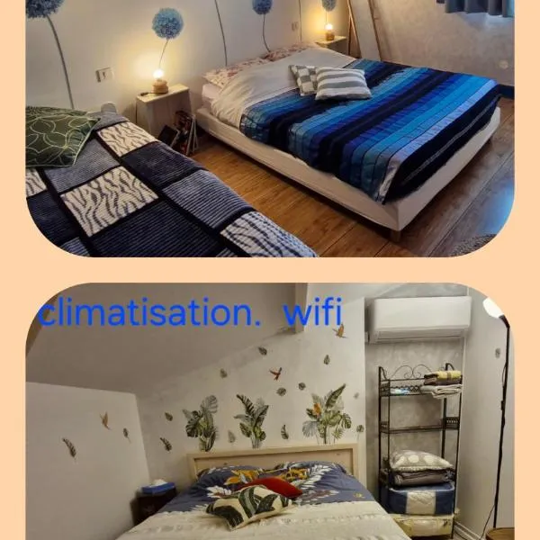 2 CHAMBRES chez nous Sorties A62 6 ou 6 1，位于Saint-Laurent的酒店