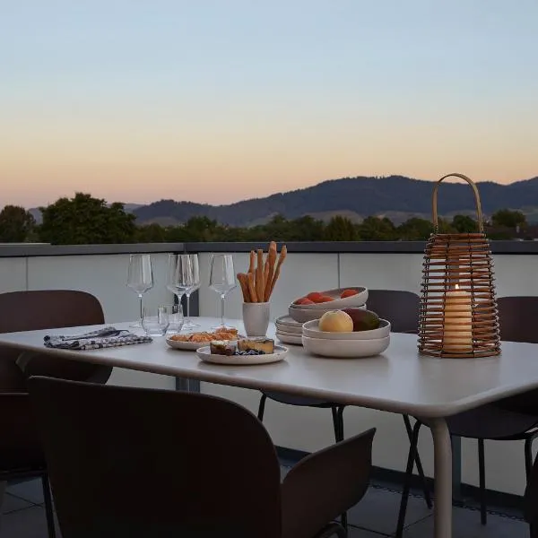 MATT ' Penthouse mit Dachterrasse & Weinbergblick，位于奥芬堡的酒店