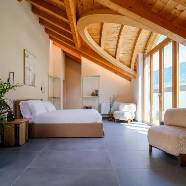 Sky Room Square View - 3 min walk to Bernina Express，位于蒂拉诺的酒店