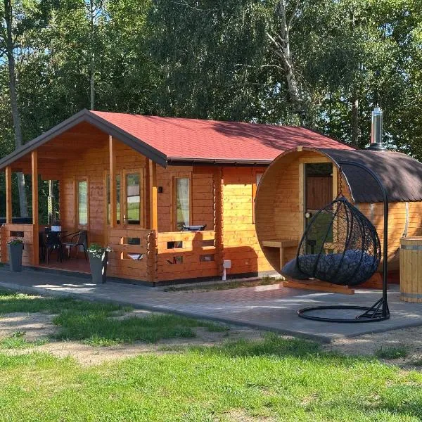 Ranczo Rogowo jacuzzi sauna łowisko，位于Rogowo的酒店