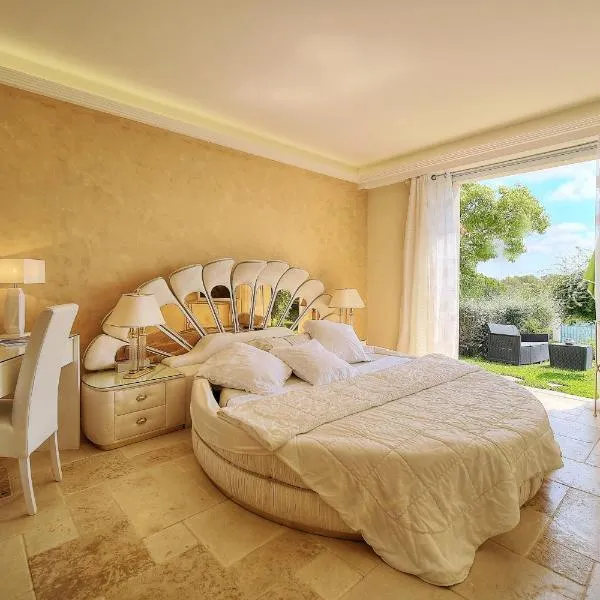 "AU HAVRE DE PAIX" 5 étoiles Prestige jacuzzi, hammam, sauna, PISCINE chauffée Mougins Cannes Grasse，位于穆然的酒店