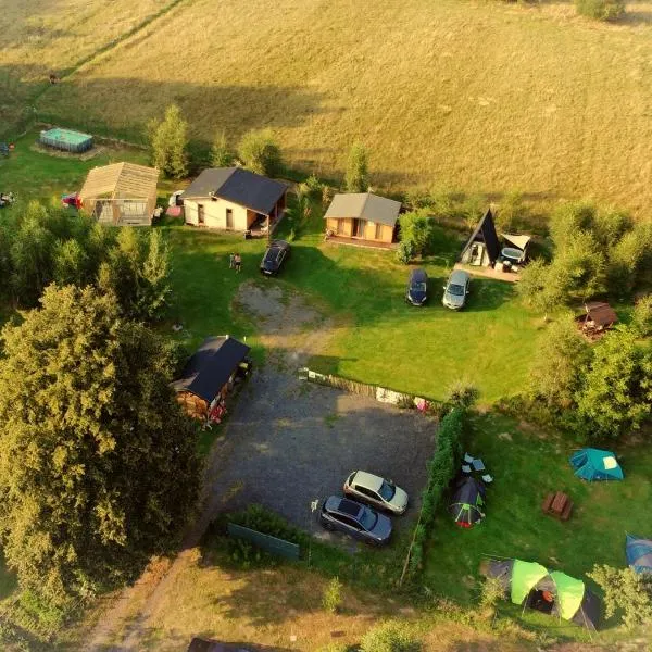 Agroturystyka Polana Giebułtów obok Świeradowa i zamku Czocha, domki przyjazne rodzinom z dziećmi，位于Mirsk的酒店
