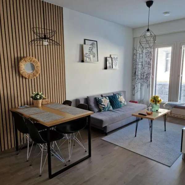 Modern 1 bedroom apartment in Central Kuopio，位于库奥皮奥的酒店