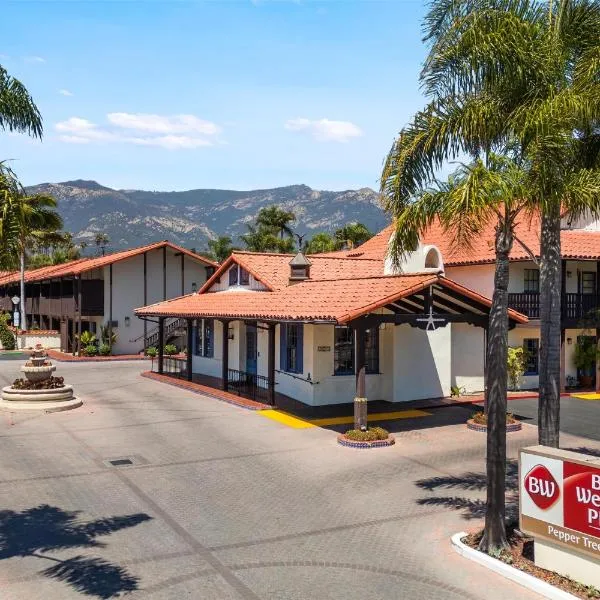 贝斯特韦斯特胡椒树酒店，位于圣巴巴拉的酒店