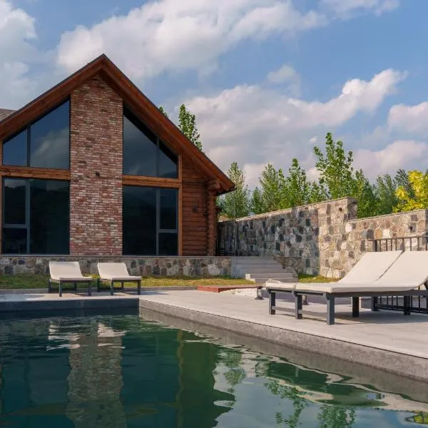 Heating pool villa with forest view, hot tube, cinema and PlayStation，位于迪利然的酒店