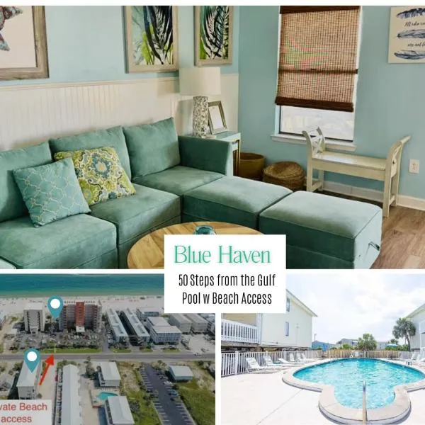 Private Beach Access With Pool and 2-MIn Walk to Beach，位于格尔夫海岸的酒店