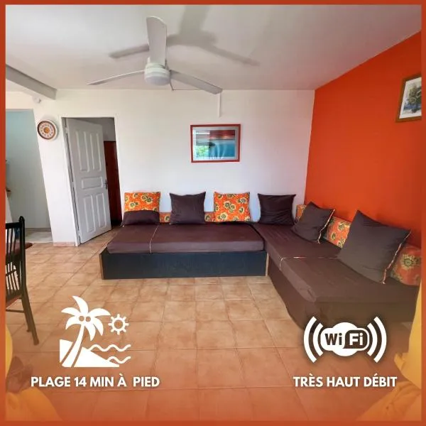 Cosy T2 dans village de pêcheurs, plage à pied，位于圣吕斯的酒店