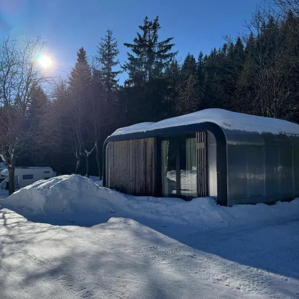 Mountain Cabin by the river - Base Camp Medvědín，位于什平德莱鲁夫姆林的酒店