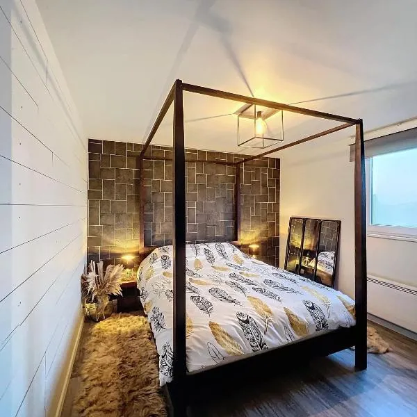 La Maison du Tumulus - Cosy Retreat & balnéo,位于Glimes的酒店