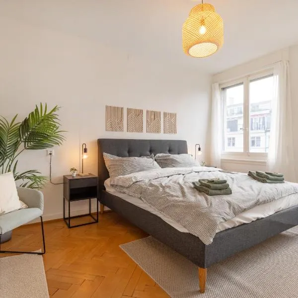 Spacious City View Apartment - Prime Location Biel，位于比尔的酒店