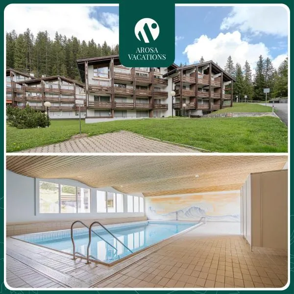 Rehwiesa A11 by Arosa Vacations, Direkt vor der Skipiste & mit Pool，位于阿罗萨的酒店