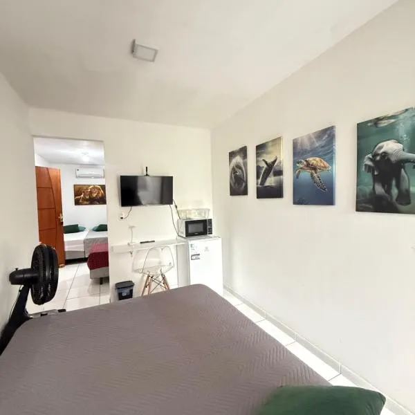 Cantinho aconchegante - Quarto 10 AR-condicionado，位于Bayeux的酒店