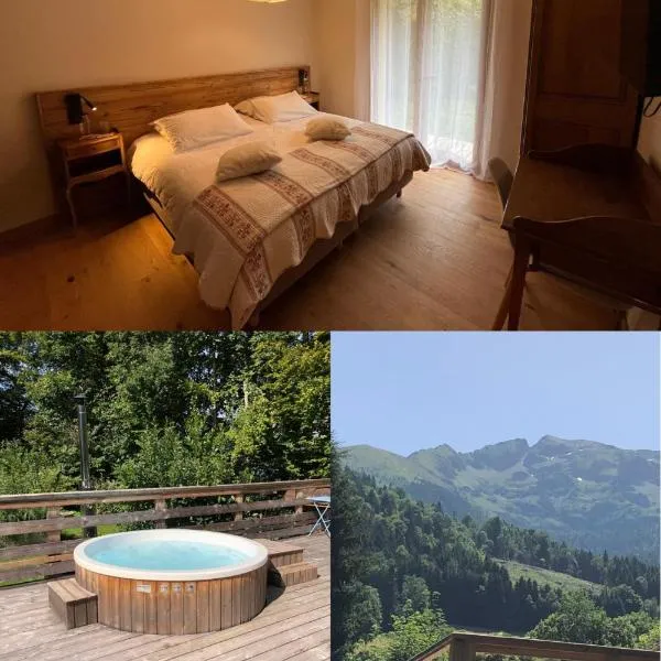Gîtes du Grand Replomb, Les Artistes, Piscine et Jacuzzi，位于Sainte-Agnès的酒店
