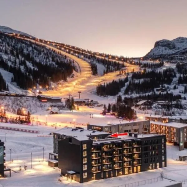 Ski out ski in Luxus Hemsedal，位于海姆瑟达尔的酒店