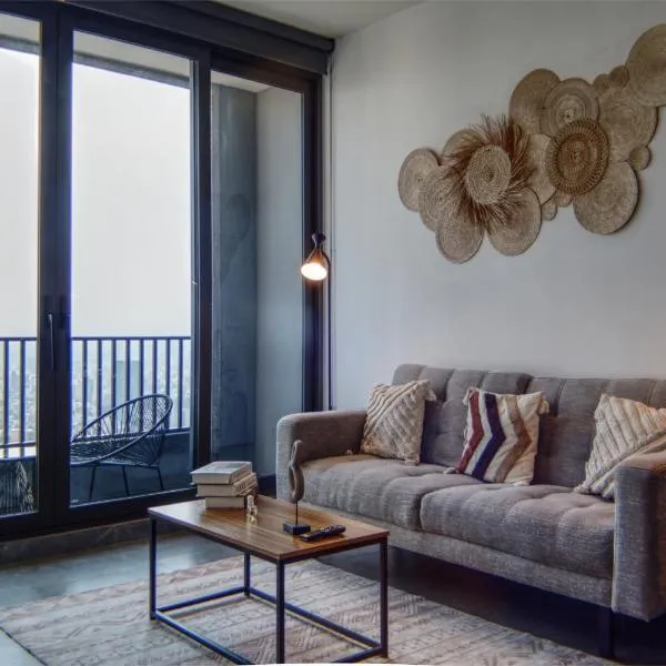 Luxurious 2BR apartment with Jacuzzi and Awesome Views,位于墨西哥城的酒店