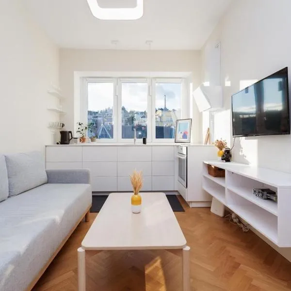 Charming train lines studio，位于Vinohrady的酒店