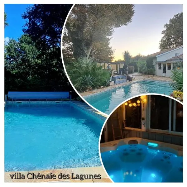 Villa Chênaie des Lagunes Piscine Sauna & Spa，位于Saint-Magne的酒店